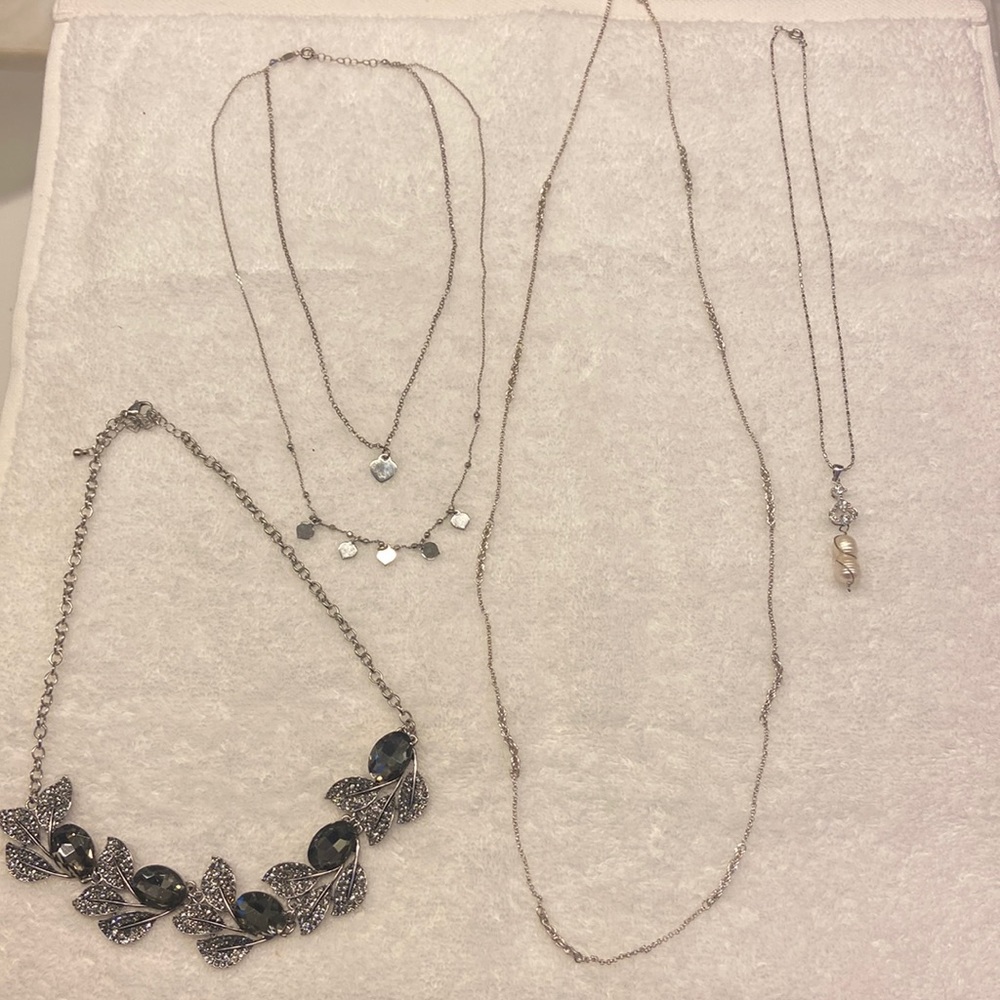 Silver Necklace Bundle